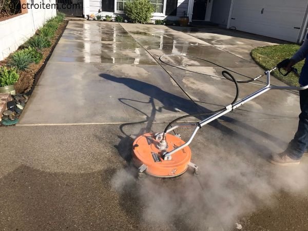 How long does it take to pressure wash a driveway?